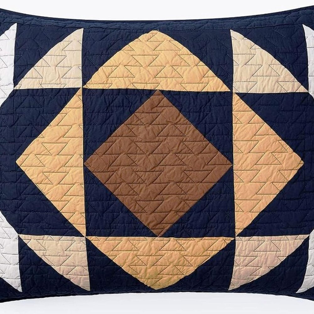 PENDLETON Lace River PIECED Queen QUILT SET ~ Stunning! - Picture 3 of 5